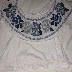 Free people off the shoulder shirt